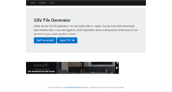 Desktop Screenshot of csvgenerator.com